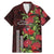 Hawaii Mele Kalikimaka Kakau Family Matching Mermaid Dress and Hawaiian Shirt I'iwi Bird on Ohia Lehua