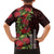 Hawaii Mele Kalikimaka Kakau Family Matching Off Shoulder Short Dress and Hawaiian Shirt I'iwi Bird on Ohia Lehua