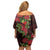 Hawaii Mele Kalikimaka Kakau Family Matching Off Shoulder Short Dress and Hawaiian Shirt I'iwi Bird on Ohia Lehua