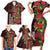 Hawaii Mele Kalikimaka Kakau Family Matching Short Sleeve Bodycon Dress and Hawaiian Shirt I'iwi Bird on Ohia Lehua