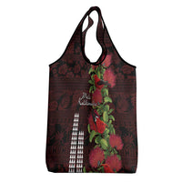 Hawaii Mele Kalikimaka Kakau Grocery Bag I'iwi Bird on Ohia Lehua LT7 - Polynesian Pride