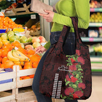 Hawaii Mele Kalikimaka Kakau Grocery Bag I'iwi Bird on Ohia Lehua LT7 - Polynesian Pride