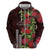 Hawaii Mele Kalikimaka Kakau Hoodie I'iwi Bird on Ohia Lehua