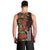 Hawaii Mele Kalikimaka Kakau Men Tank Top I'iwi Bird on Ohia Lehua