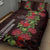 Hawaii Mele Kalikimaka Kakau Quilt Bed Set I'iwi Bird on Ohia Lehua