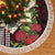 Hawaii Mele Kalikimaka Kakau Tree Skirt I'iwi Bird on Ohia Lehua