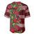 Hawaii Christmas Mele Kalikimaka Baseball Jersey I'iwi Bird on Ohia Lehua