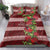 Hawaii Christmas Mele Kalikimaka Bedding Set I'iwi Bird on Ohia Lehua