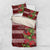 Hawaii Christmas Mele Kalikimaka Bedding Set I'iwi Bird on Ohia Lehua