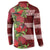 Hawaii Christmas Mele Kalikimaka Button Sweatshirt I'iwi Bird on Ohia Lehua