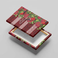 Hawaii Christmas Mele Kalikimaka Canvas Wall Art I'iwi Bird on Ohia Lehua LT7 - Polynesian Pride