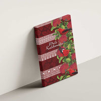Hawaii Christmas Mele Kalikimaka Canvas Wall Art I'iwi Bird on Ohia Lehua LT7 - Polynesian Pride
