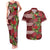Hawaii Christmas Mele Kalikimaka Couples Matching Tank Maxi Dress and Hawaiian Shirt I'iwi Bird on Ohia Lehua