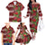 Hawaii Christmas Mele Kalikimaka Family Matching Off The Shoulder Long Sleeve Dress and Hawaiian Shirt I'iwi Bird on Ohia Lehua