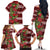 Hawaii Christmas Mele Kalikimaka Family Matching Off The Shoulder Long Sleeve Dress and Hawaiian Shirt I'iwi Bird on Ohia Lehua