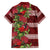 Hawaii Christmas Mele Kalikimaka Family Matching Off The Shoulder Long Sleeve Dress and Hawaiian Shirt I'iwi Bird on Ohia Lehua