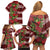 Hawaii Christmas Mele Kalikimaka Family Matching Off Shoulder Short Dress and Hawaiian Shirt I'iwi Bird on Ohia Lehua