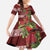 Hawaii Christmas Mele Kalikimaka Family Matching Short Sleeve Bodycon Dress and Hawaiian Shirt I'iwi Bird on Ohia Lehua