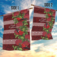 Hawaii Christmas Mele Kalikimaka Garden Flag I'iwi Bird on Ohia Lehua LT7 - Polynesian Pride
