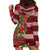 Hawaii Christmas Mele Kalikimaka Hoodie Dress I'iwi Bird on Ohia Lehua