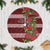 Hawaii Christmas Mele Kalikimaka Tree Skirt I'iwi Bird on Ohia Lehua