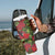 Hawaii Christmas Mele Kalikimaka Tumbler With Handle I'iwi Bird on Ohia Lehua