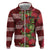 Hawaii Christmas Mele Kalikimaka Zip Hoodie I'iwi Bird on Ohia Lehua