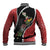 New Zealand Christmas Baseball Jacket Flora Map with Birds - Polynesian Pride