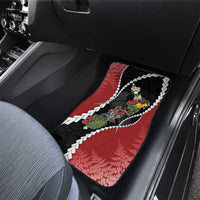 New Zealand Christmas Car Mats Flora Map with Birds - Polynesian Pride