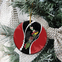 New Zealand Christmas Ceramic Ornament Flora Map with Birds - Polynesian Pride