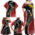 New Zealand Christmas Family Matching Off Shoulder Maxi Dress and Hawaiian Shirt Flora Map with Birds - Polynesian Pride