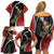 New Zealand Christmas Family Matching Off Shoulder Short Dress and Hawaiian Shirt Flora Map with Birds - Polynesian Pride