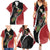 New Zealand Christmas Family Matching Summer Maxi Dress and Hawaiian Shirt Flora Map with Birds - Polynesian Pride