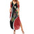 New Zealand Christmas Family Matching Summer Maxi Dress and Hawaiian Shirt Flora Map with Birds - Polynesian Pride