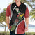 New Zealand Christmas Hawaiian Shirt Flora Map with Birds - Polynesian Pride
