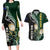 Custom South Africa Mix New Zealand Rugby 2023 Couples Matching Long Sleeve Bodycon Dress and Hawaiian Shirt World Cup Greatest Rivalry LT7 Black Green - Polynesian Pride