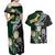 Custom South Africa Mix New Zealand Rugby 2023 Couples Matching Off Shoulder Maxi Dress and Hawaiian Shirt World Cup Greatest Rivalry LT7 - Polynesian Pride