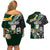 Custom South Africa Mix New Zealand Rugby 2023 Couples Matching Off Shoulder Short Dress and Hawaiian Shirt World Cup Greatest Rivalry LT7 - Polynesian Pride