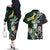 Custom South Africa Mix New Zealand Rugby 2023 Couples Matching Off The Shoulder Long Sleeve Dress and Hawaiian Shirt World Cup Greatest Rivalry LT7 - Polynesian Pride