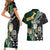 Custom South Africa Mix New Zealand Rugby 2023 Couples Matching Short Sleeve Bodycon Dress and Hawaiian Shirt World Cup Greatest Rivalry LT7 - Polynesian Pride