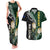 Custom South Africa Mix New Zealand Rugby 2023 Couples Matching Tank Maxi Dress and Hawaiian Shirt World Cup Greatest Rivalry LT7 Black Green - Polynesian Pride