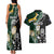 Custom South Africa Mix New Zealand Rugby 2023 Couples Matching Tank Maxi Dress and Hawaiian Shirt World Cup Greatest Rivalry LT7 - Polynesian Pride