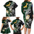 Custom South Africa Mix New Zealand Rugby 2023 Family Matching Long Sleeve Bodycon Dress and Hawaiian Shirt World Cup Greatest Rivalry LT7 - Polynesian Pride