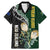 Custom South Africa Mix New Zealand Rugby 2023 Family Matching Mermaid Dress and Hawaiian Shirt World Cup Greatest Rivalry LT7 Dad's Shirt - Short Sleeve Black Green - Polynesian Pride