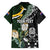 Custom South Africa Mix New Zealand Rugby 2023 Family Matching Off Shoulder Long Sleeve Dress and Hawaiian Shirt World Cup Greatest Rivalry LT7 - Polynesian Pride