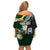 Custom South Africa Mix New Zealand Rugby 2023 Family Matching Off Shoulder Short Dress and Hawaiian Shirt World Cup Greatest Rivalry LT7 - Polynesian Pride