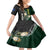 Custom South Africa Mix New Zealand Rugby 2023 Family Matching Puletasi Dress and Hawaiian Shirt World Cup Greatest Rivalry LT7 Daughter's Dress Black Green - Polynesian Pride