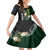 Custom South Africa Mix New Zealand Rugby 2023 Family Matching Short Sleeve Bodycon Dress and Hawaiian Shirt World Cup Greatest Rivalry LT7 Daughter's Dress Black Green - Polynesian Pride