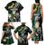 Custom South Africa Mix New Zealand Rugby 2023 Family Matching Tank Maxi Dress and Hawaiian Shirt World Cup Greatest Rivalry LT7 - Polynesian Pride