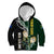 Custom South Africa Mix New Zealand Rugby 2023 Kid Hoodie World Cup Greatest Rivalry LT7 Black Green - Polynesian Pride